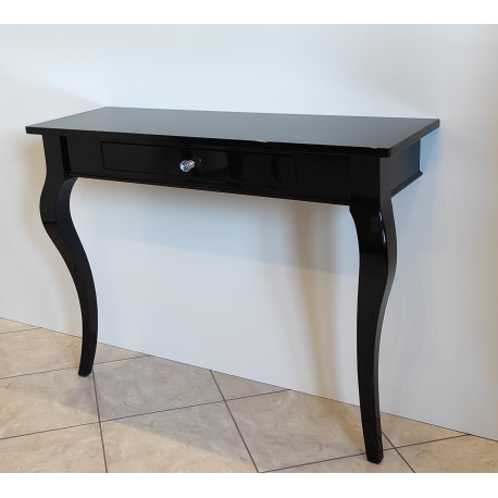 KONSOLA PRZYŚCIENNA 100/33/75 Z SZUFLADKĄ W WYSOKIM POŁYSKU