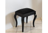 TABORET CZARNY W WYSOKIM POŁYSKU