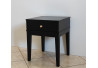 SZAFKA / STOLIK NOCNY 40X40/50 NA NOGACH PROSTYCH - CZARNY MAT