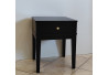 SZAFKA / STOLIK NOCNY 40X40/50 NA NOGACH PROSTYCH - CZARNY MAT