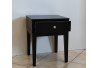 SZAFKA / STOLIK NOCNY 40X40/50 NA NOGACH PROSTYCH - CZARNY MAT