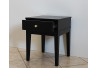 SZAFKA / STOLIK NOCNY 40X40/50 NA NOGACH PROSTYCH - CZARNY MAT