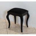 TABORET CZARNY W WYSOKIM POŁYSKU