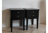 STOLIKI NOCNE NA NOGACH PROSTYCH 40X40/60 CZARNY MAT
