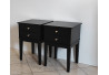 STOLIKI NOCNE NA NOGACH PROSTYCH 40X40/60 CZARNY MAT
