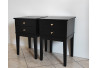 STOLIKI NOCNE NA NOGACH PROSTYCH 40X40/60 CZARNY MAT