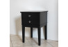 STOLIK / SZAFKA NOCNA 40X40/60 Z 2 SZUFLADKAMI - CZARNY MAT