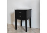 STOLIK / SZAFKA NOCNA 40X40/60 Z 2 SZUFLADKAMI - CZARNY MAT
