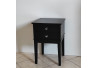 STOLIK / SZAFKA NOCNA 40X40/60 Z 2 SZUFLADKAMI - CZARNY MAT