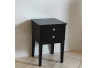 STOLIK / SZAFKA NOCNA 40X40/60 Z 2 SZUFLADKAMI - CZARNY MAT