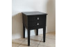 STOLIK / SZAFKA NOCNA 40X40/60 Z 2 SZUFLADKAMI - CZARNY MAT