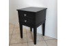 STOLIK / SZAFKA NOCNA 40X40/60 Z 2 SZUFLADKAMI - CZARNY MAT