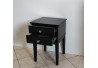 STOLIK / SZAFKA NOCNA 40X40/60 Z 2 SZUFLADKAMI - CZARNY MAT