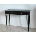CZARNY MAT 100/38/80 KONSOLA / TOALETKA 2 SZUFLADKI