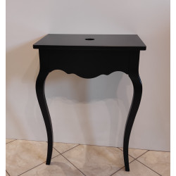 CZARNY MAT - KONSOLA 55/36/75 PRZYŚCIENNA POD UMYWALKĘ NABLATOWĄ